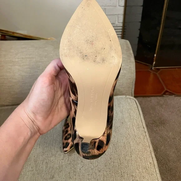 Marc New York patent leather cheetah print stiletto heel - Picture 5 of 9